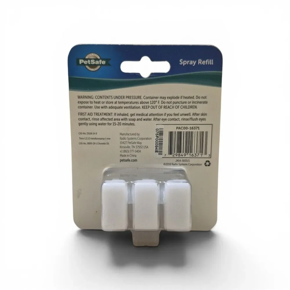 PetSafe Spray Refill Citronella Scent Replacement Cartridges 3 PK PAC00-163712